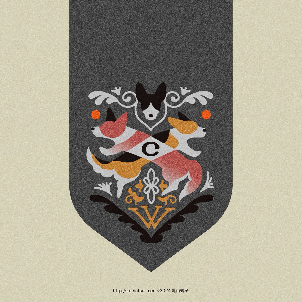 kametsuru55's tweet image. 個展の為の描き下ろし

#かめつる犬図鑑
#コーギー #corgilover