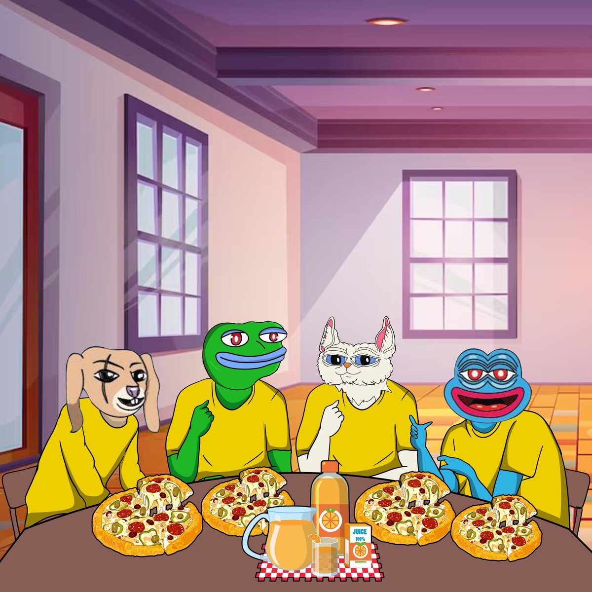Enjoy your Pizza Friday with your friends. $FLUFFY
