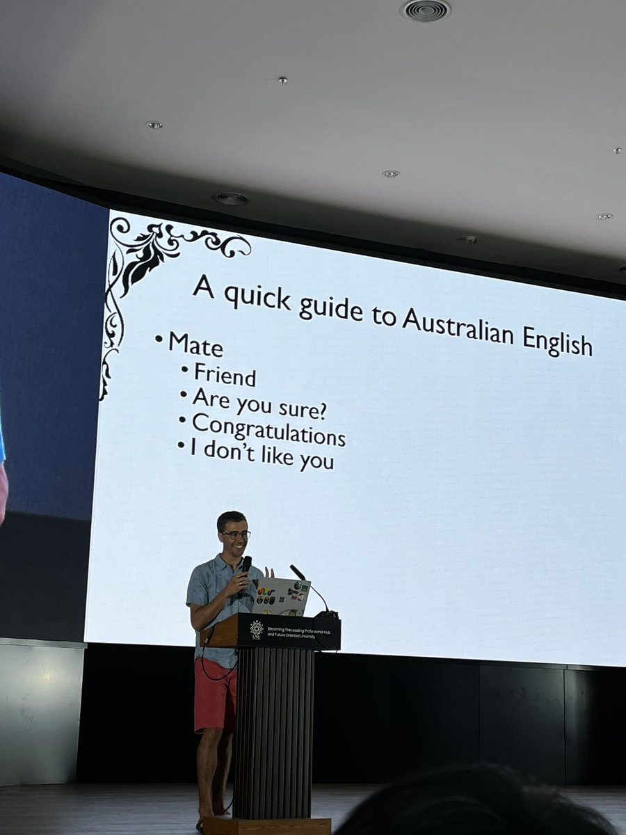 petertc_chu's tweet photo. Learning Aussie in Indonesia #pyconapac2024 https://t.co/rLWq5RypIj