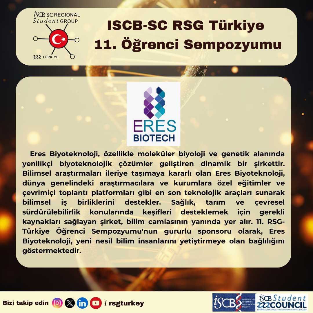 İkinci sponsorumuz belli oldu! 🎉 Eres Biyoteknoloji, öğrenci sempozyumumuzu destekleyen yenilikçi isimlerden biri! 💡 Bilim ve iş dünyasını bir araya getirdiğimiz bu yolculukta bize katıldıkları için çok mutluyuz.