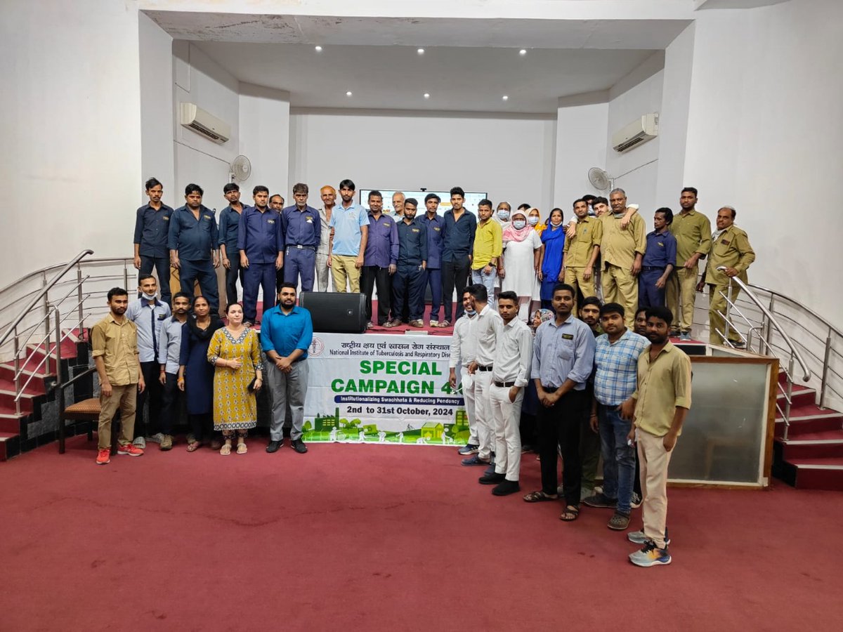 #SpecialCampaign4 NITRD, New Delhi under the Karamyogi Saptah organised multiple training sessions for the sanitation Staff including the i-GoT Swachhata module Swachhta Hi Seva 🇮🇳🇮🇳
The total of 200 regular and outsourced sanitation staff has received training till 25-10-24.