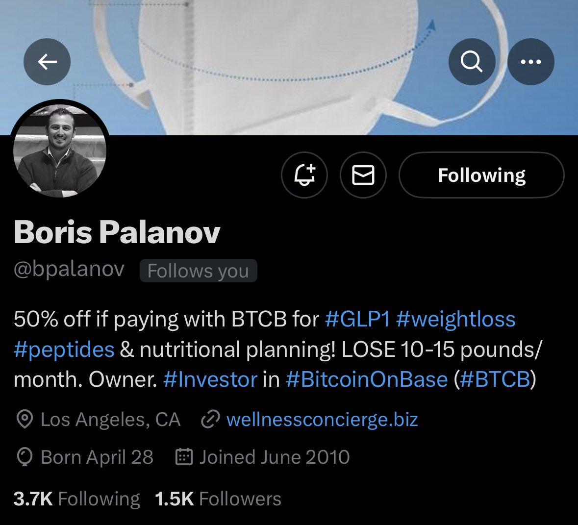 Wellness Concierge now accepts $BTCB as payment for their weight loss  program! Clients will receive a 50% discount when paying with Bitcoin on  Base! ✓ 🌐 https://t.co/CWUQNO5tnF @jessepollak @CoinbaseWallet  https://t.co/9cDlad7lyE