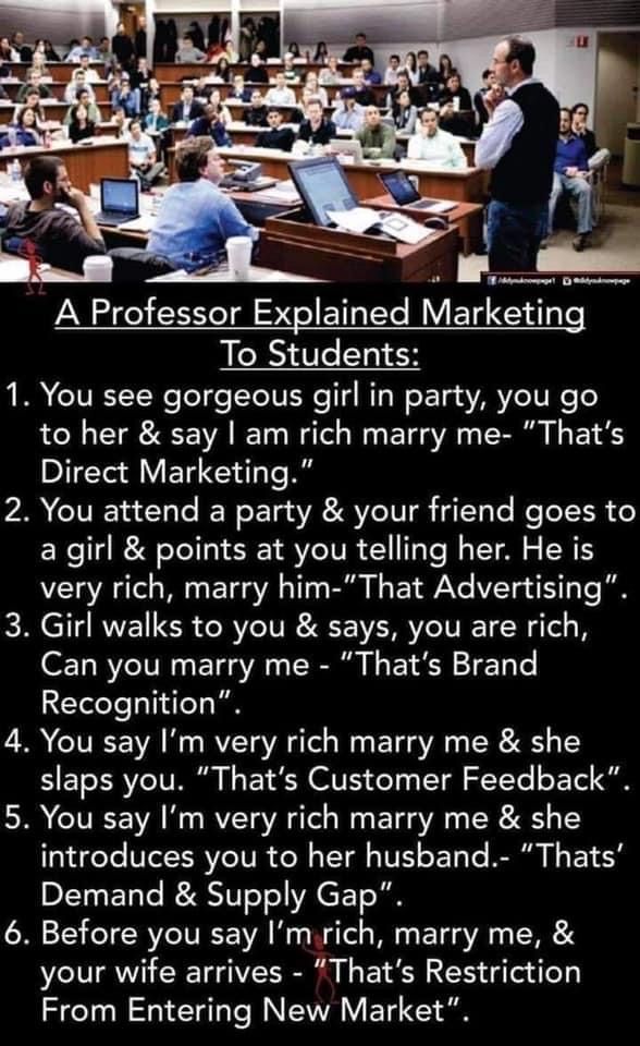 Marketing 101 😁