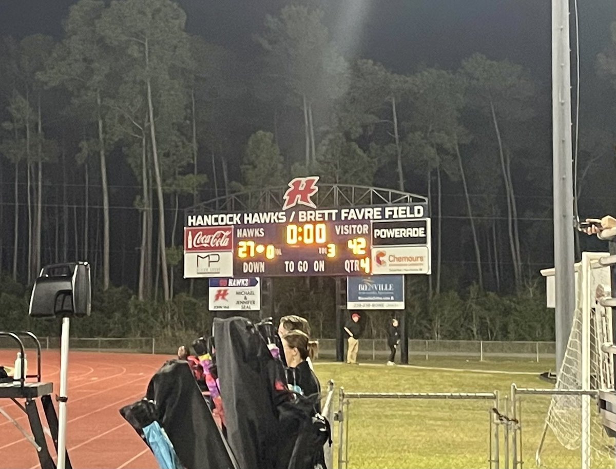 PascagoulaFB's tweet photo. Wrap it in Goula red and blue! Pascagoula wins at Hancock 42-27. #WeGoula 

Your Panthers are back at home next Friday for Senior night vs. West Harrison. #GetToTheWarIn24 https://t.co/s7IL3Nm2li