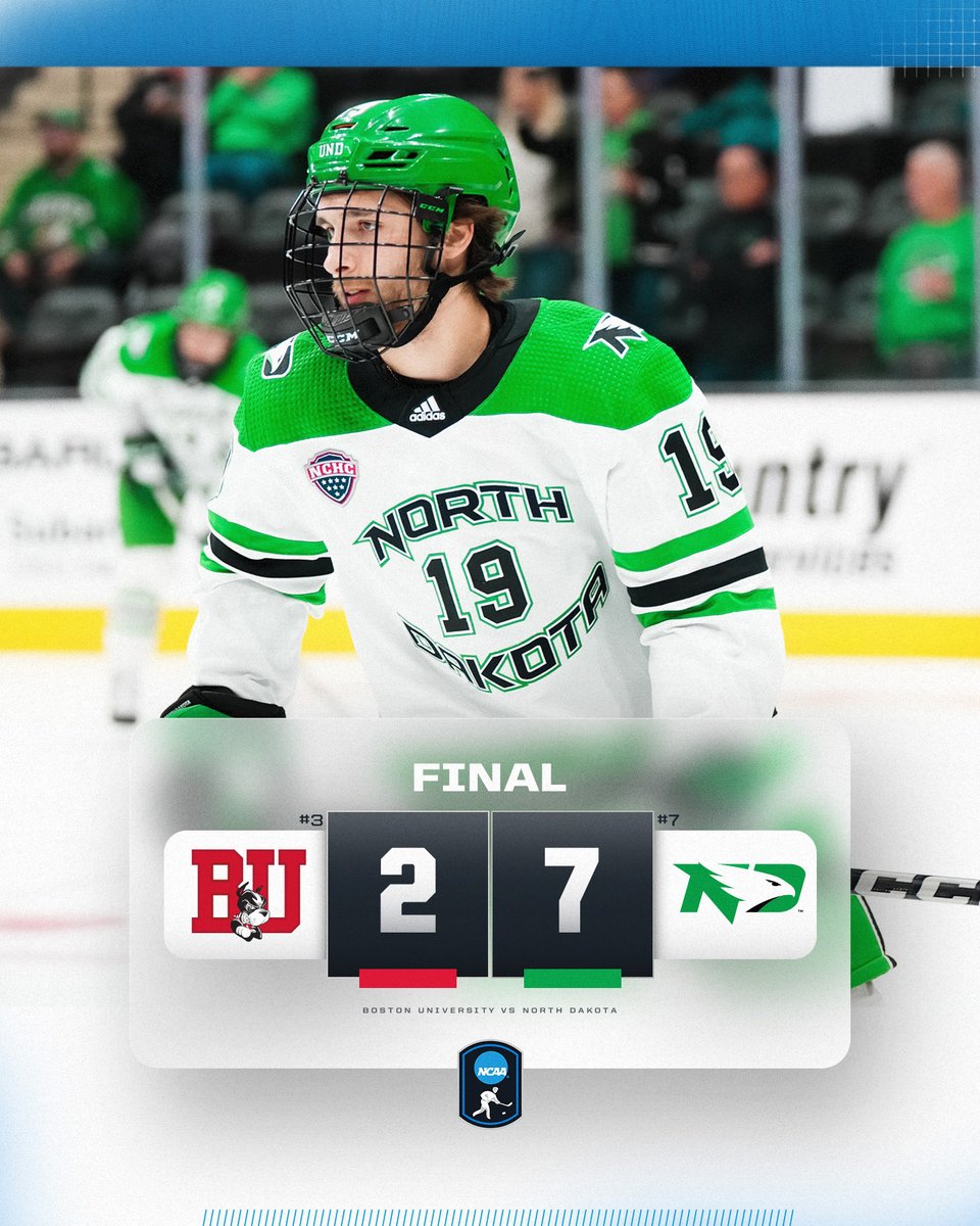 No. 7 <a href="/UNDmhockey/">North Dakota Hockey</a> beats No. 3 Boston University

#NCAAHockey