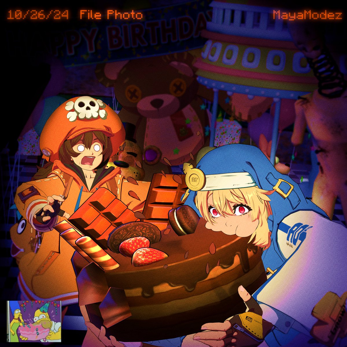 MayaModez's tweet image. happy birthday bridget guilty gear