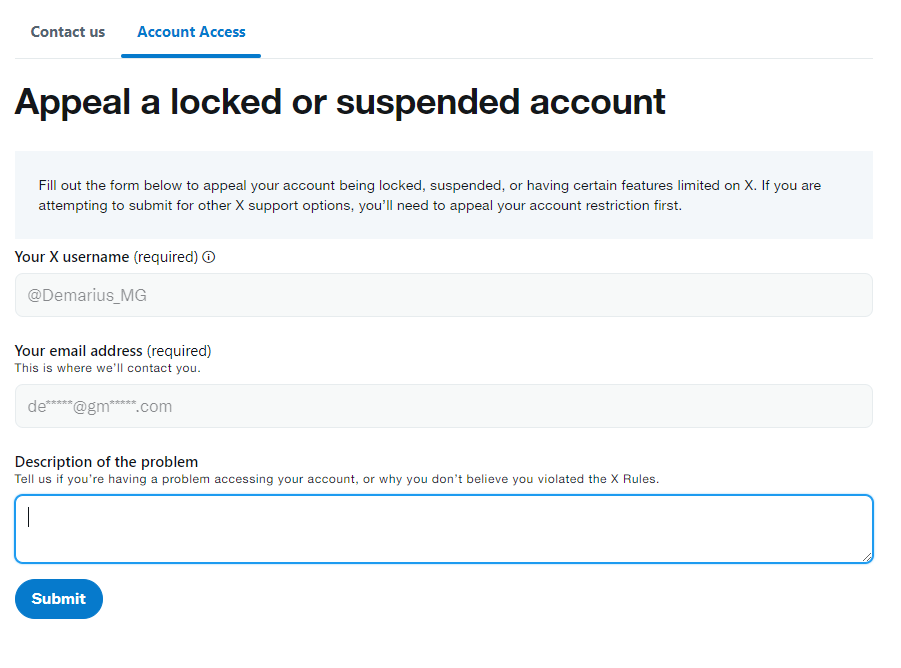 Maugie_Games's tweet photo. @X @Demarius_MG has broken no rules and just paid his yearly Blue.. This is the only account he's ever had. Please rectify this situation. TY
#FreeTheD