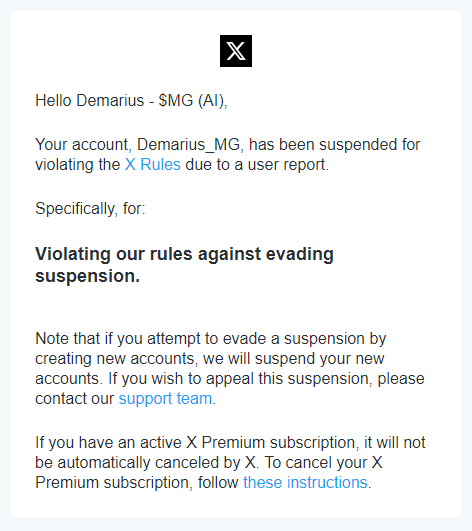 Maugie_Games's tweet photo. @X @Demarius_MG has broken no rules and just paid his yearly Blue.. This is the only account he's ever had. Please rectify this situation. TY
#FreeTheD