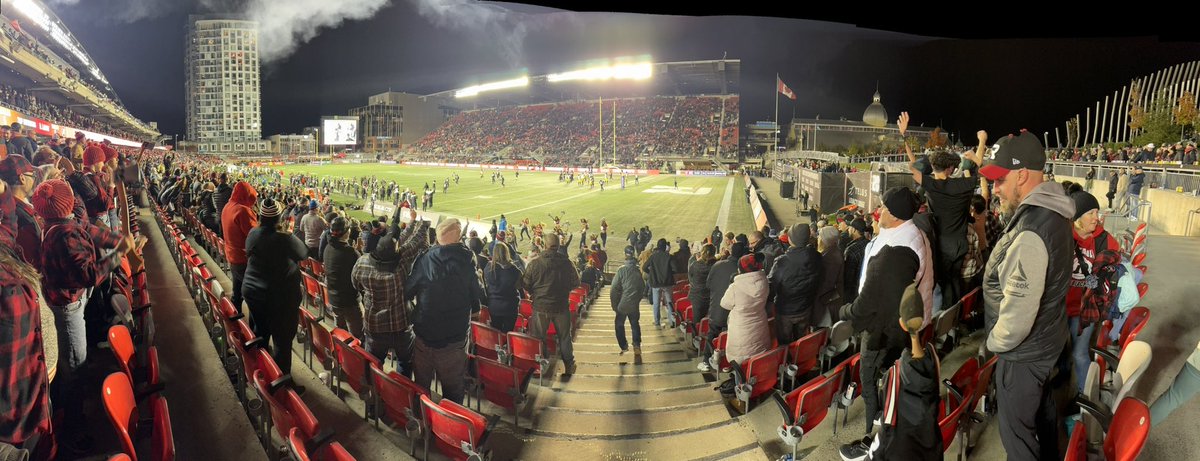 The <a href="/REDBLACKS/">Ottawa REDBLACKS</a> won their last regular season game of the 2025 season in exciting fashion!! Playoff bound on November 3rd at 3pm. Thank you to all the amazing fans and partners who have supported us this season!! #NoQuit