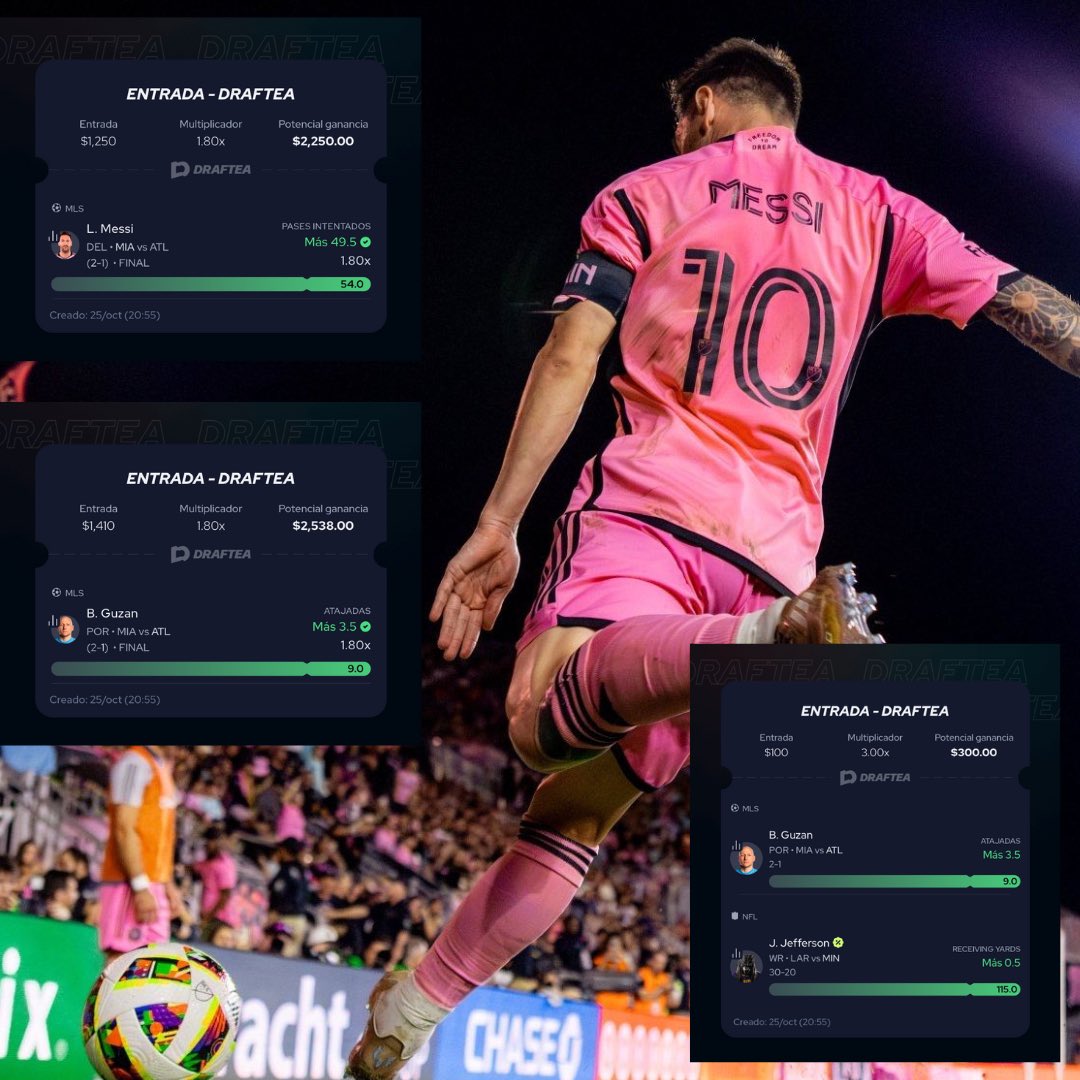 6ta collab consecutiva con <a href="/AguilaPick/">Aguila Props</a> en <a href="/Draftea_Mexico/">Draftea México</a> y 20 de las últimas 24 props cobradas ✅💰

Se van $300 para alguno que le de like 🫶, RT, sigan al <a href="/AguilaPick/">Aguila Props</a> y a mi en X

Descarga el app y usa el código: UNTURBO para que te regalen 4 APUESTAS GRATIS en tu primer