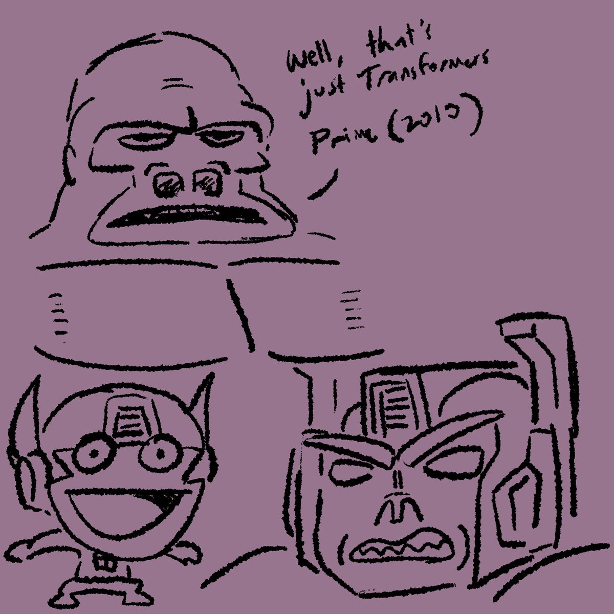 Drawnatru's tweet photo. Just binged all of Beast Wars. Very good show.
Drew some stuff for it https://t.co/8Xp9p3h7yK