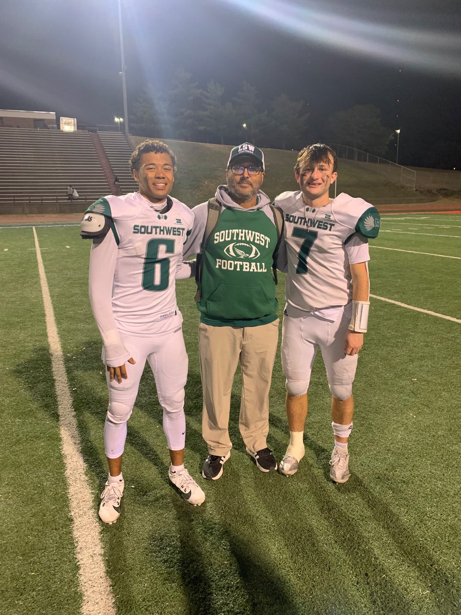 fbcoach_summers's tweet photo. What can I say about these two… would not want to go into battle with anyone else. Thank you for making me look good, Jace and landon https://t.co/XLpYW5flCq