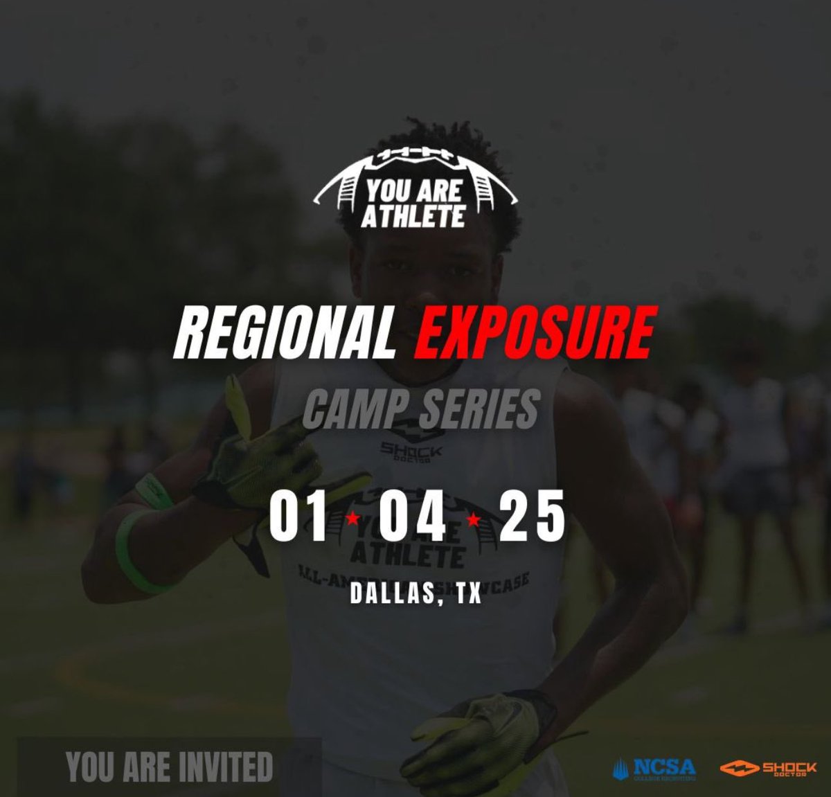 thank you for the invite <a href="/youareathlete/">You Are Athlete</a> i will be attending. <a href="/coachjohnarnett/">John Arnett</a> <a href="/Hartman3Clint/">Clint Hartman</a> <a href="/CoachMurch324/">Will Murchison</a> <a href="/LegacyFreshman/">Legacy Freshman High School</a>