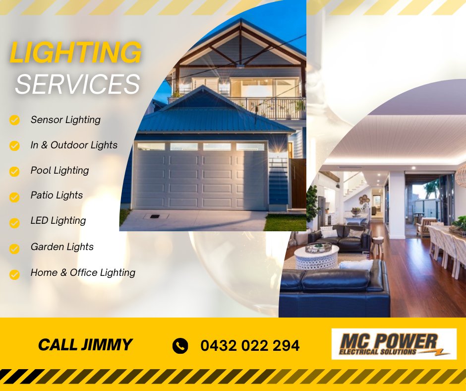 MCPowerGC's tweet photo. 🪄 Lighting doesn't have to be boring 💡🔌

Get in touch with MC Power Electrical Gold Coast and let us know what kind of lighting you like. 

🔶 We source and install all kinds of lights to homes and businesses 🔶

Call 0432 022 294 today!

https://t.co/u3XupceedB https://t.co/3yhXEd2fVE
