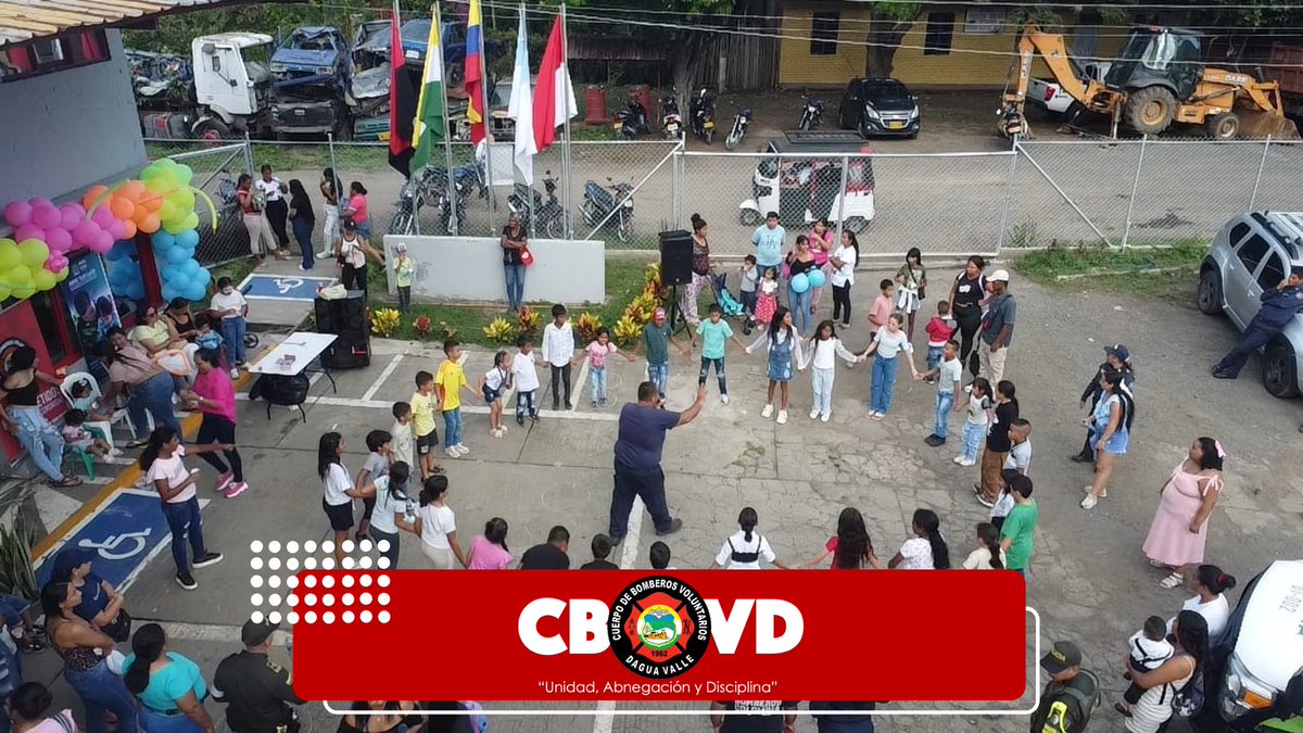 Hoy en articulación con el Distrito de Policía Dagua y la Comisaría de Familia vivimos una hermosa jornada denominada “Fiesta de Colores” en conmemoración al día de los niñ<a href="/s/">『S』</a>. 
<a href="/MinInterior/">MinInterior Colombia</a> <a href="/GestionRiesgoVa/">Gestión del Riesgo</a> <a href="/UNGRD/">UNGRD🇨🇴</a> <a href="/DNBomberosCol/">Dirección Nacional de Bomberos de Colombia</a>