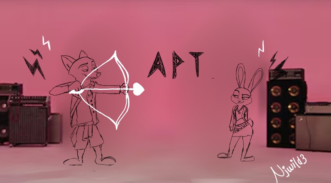 njwild3's tweet image. Nicudy x APT video😉