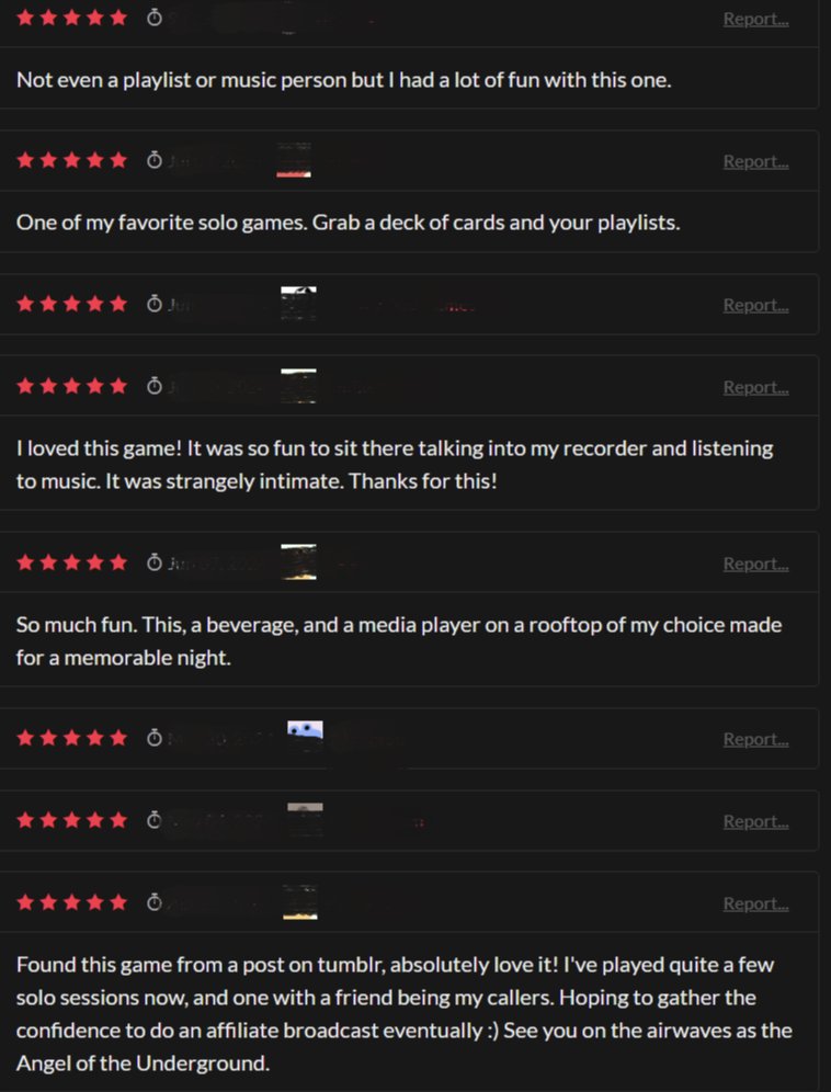 Reviews: They're Nice™️

⭐️⭐️⭐️⭐️⭐️ bannerless.games/voidam