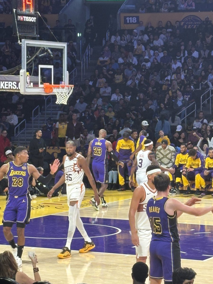 Watching LeBron vs KD in person is surreal