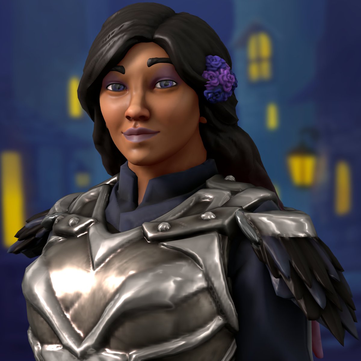 CosmicCait24's tweet photo. Rook aka Valencia "Nyx" De Riva
Younger sister of Viago for my personal head canon.
Tried to replicate the Rogue Crow basic armor. Plus a flower piece in her hair likely placed there by Lucanis.
#DragonAgeTheVeilguard #Rook #AntivanCrows #Bioware #DragonAge #HeroForge https://t.co/uCv2qbibJs