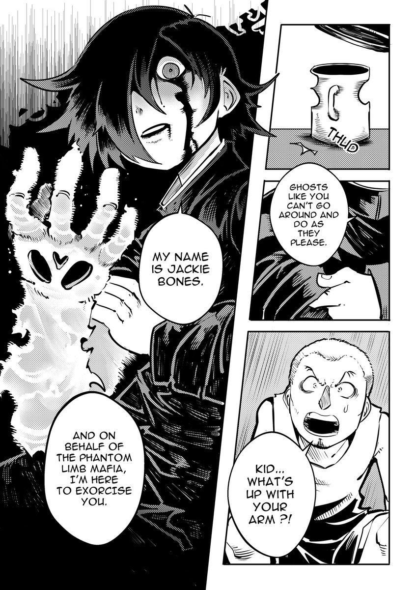 I've inked 30/50 pages for my one shot called Phantom Limb. Im sorry I couldn't finish all of it in time for Halloween... #マンガ #イラスト #manga