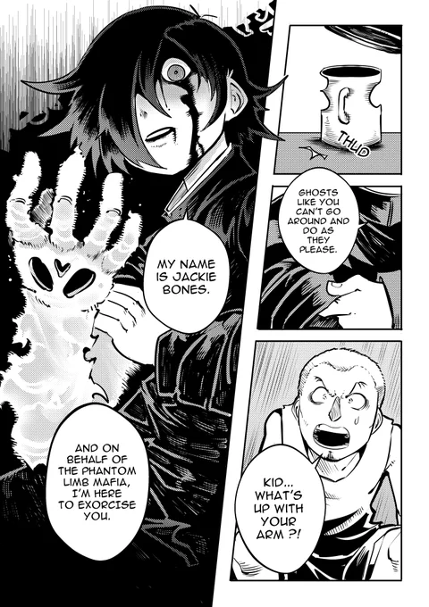 I've inked 30/50 pages for my one shot called Phantom Limb. Im sorry I couldn't finish all of it in time for Halloween... #マンガ #イラスト #manga 