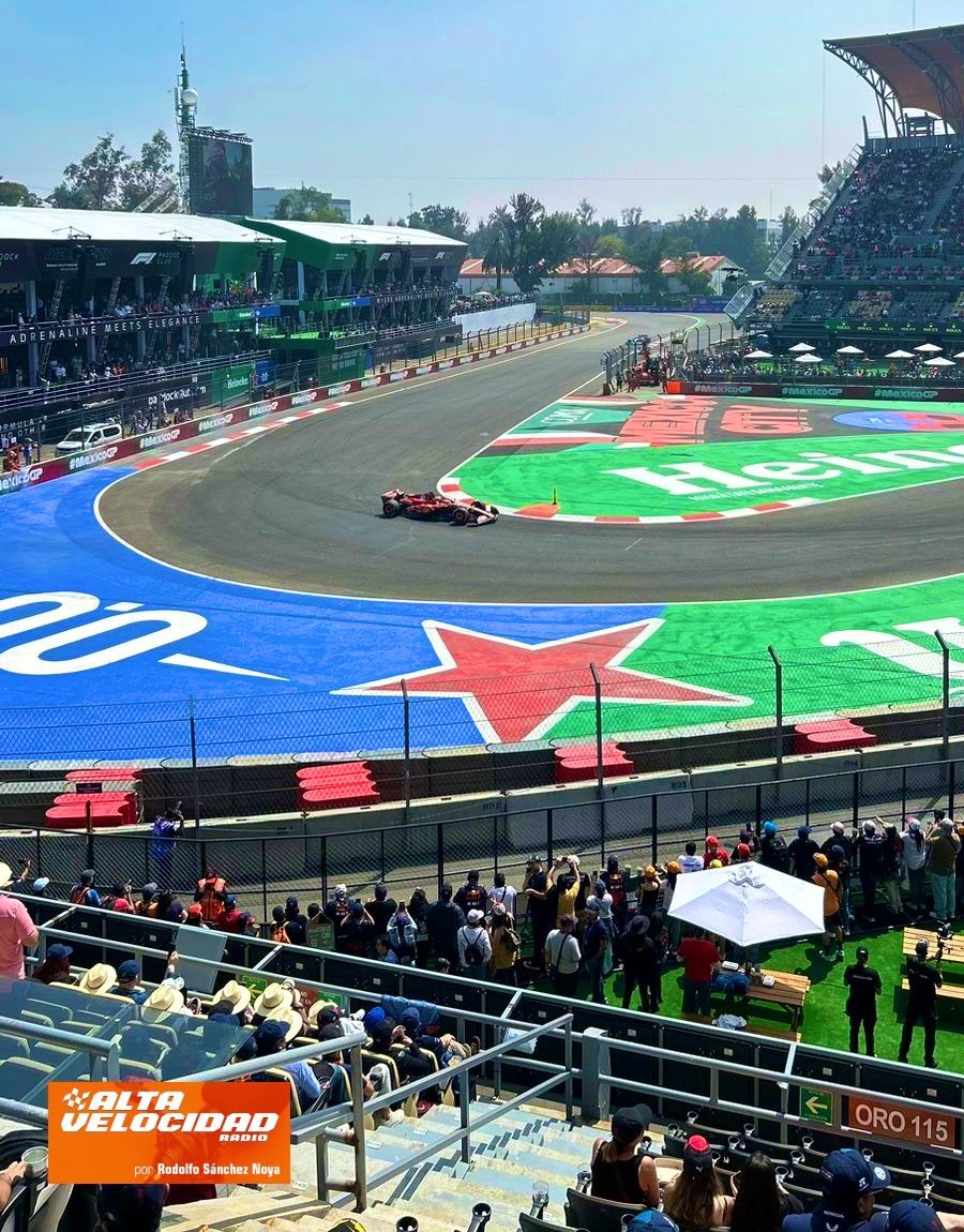 107,865 espectadores entraron hoy al <a href="/autodromohr/">Autodromo Hnos. Rodriguez</a> en un viernes laboral en México.

La expectativa y respuesta del público mexicano por ver a <a href="/PatricioOWard/">Pato O'Ward</a> y a <a href="/SChecoPerez/">Sergio Pérez</a> en el #MexicoGP es brutal.

Que #F1esta tan GRANDE!

#AltaVelocidadRadio

📷 <a href="/saiirene/">Sai  Irene Sánchez ॐ</a> | <a href="/altavelocidadtv/">Rodolfo Sánchez Noya</a>