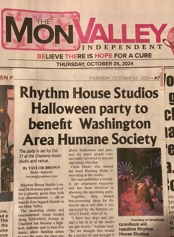 MatthewOyster's tweet photo. Come check out your boy @grimrockandroll who is headlining the evening. It gets better! For every Tshirt sold Grimrock will donate $5  towards the humane society. Get while supplies last.
#humanesociety  #Pittsburgh #Pennsylvania #fyp #Rythemhousestudios https://t.co/diWJ7E93aR