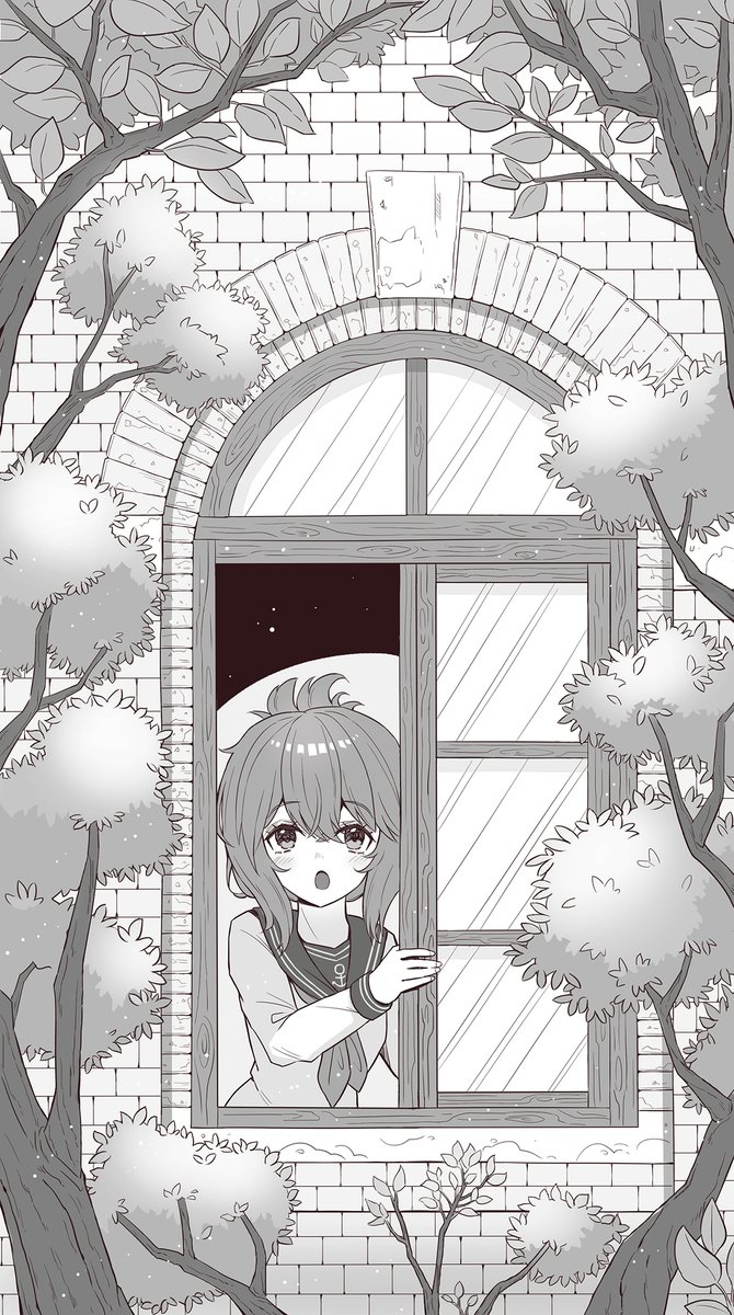 窓を開ける
#艦これ #電