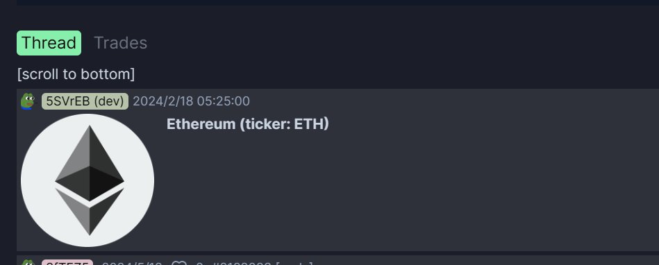 新eth快200w了，pump上最老的eth 1w5市值左右，可以埋伏等待炒作
ca:6mo65QhKyKomsk4oKG7ecG6VyuJ1qMoKMLL7iQFToAoX