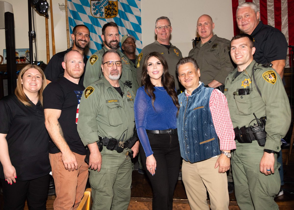 <a href="/MercedesLV/">Mercedes Martinez</a> tapped the keg like a pro! 🍻 Big thanks to everyone who joined us and supported the K-9 officers and their dogs with generous donations. Prost to an amazing night! 🐕🦺 #Oktoberfest2024 #SupportK9 #HofbräuhausLV