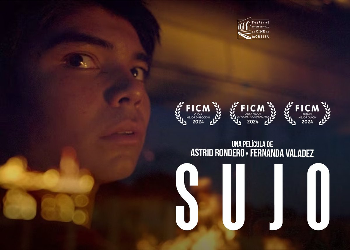 Pimienta Films (@pimientafilms) on Twitter photo 🐴💥¡Felicidades Sujo!
“Sujo” de <a href="/astridrondero/">Astrid Rondero</a> y <a href="/fer_valadez/">Fernanda Valadez</a> tuvo su estreno nacional en el @ficm y se fue seleccionada como la ganadora:
🏆Premio a Mejor Guion
🏆Ojo a Mejor Dirección
🏆Ojo a Mejor Largometraje Mexicano
¡Muchas muchas felicidades equipo! #PimientaProducción 🐴💥¡Felicidades Sujo!
“Sujo” de <a href="/astridrondero/">Astrid Rondero</a> y <a href="/fer_valadez/">Fernanda Valadez</a> tuvo su estreno nacional en el @ficm y se fue seleccionada como la ganadora:
🏆Premio a Mejor Guion
🏆Ojo a Mejor Dirección
🏆Ojo a Mejor Largometraje Mexicano
¡Muchas muchas felicidades equipo! #PimientaProducción