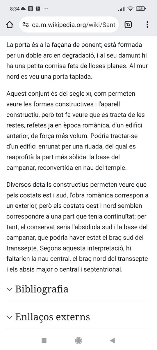 tp_xavier's tweet photo. @RomanicoEspana @visitvallfosca @pallarsdigital @TurismeJussa @aralleida @RomanicCatala @LaHuellaRomnica @amigosromanico @RevistaRomanico @cataloniasacra @ConsellJussa Seguramente corresponde a los restos reaprovechados de una construcción mayor y más antigua. La base del campanario y una absidiola. https://t.co/jTlOQJlF73