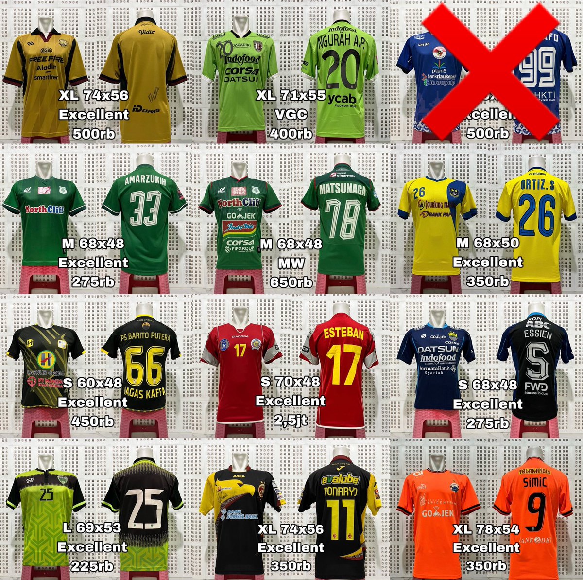 #jersey4sale BUY 2 FREE 1 JERSEY PERSIB/PSMS. Size &amp; harga tertera. WA: 081218129440. thx

<a href="/jerseysneil/">#lelangsneil</a> <a href="/fieldersftbl/">Fielders Football</a> <a href="/futebolre/">Futebol Originale</a> <a href="/Reds_Flare/">RedsFlare</a> <a href="/equilibrium_46/">Authentic Corner</a> <a href="/BaliFootballShp/">Football in Paradise</a> <a href="/RCJerseyOri/">#RCJerseyOri Football Shop</a> #JerseyLigina <a href="/Jerseyforum/">The OG Indonesian Blokecore</a>