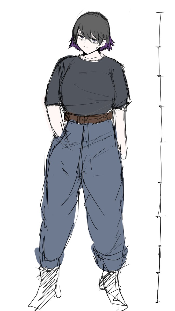 169_VANK's tweet photo. 頭身高みさんを作りたくて新しく描いてます
少しずつ出来上がっていく感じが楽しいですね
次はベルトを直します https://t.co/swHFqJd55P