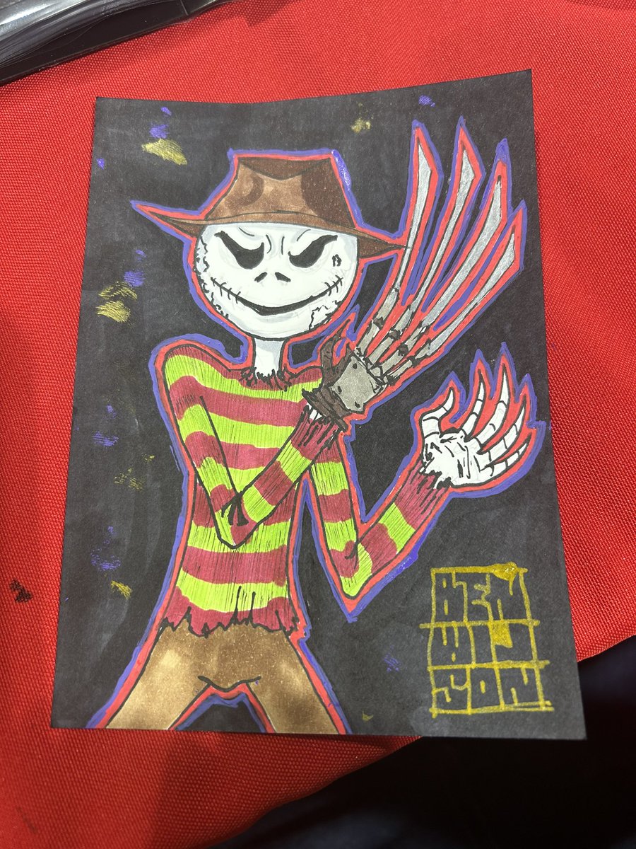 Ben2021's tweet photo. The nightmare before elm street
#monthofmonsters #BMFW #nightmarebeforechristmas #jackskellington #nightmareonelmstreet #freddykrueger https://t.co/BCQjaTlMNt