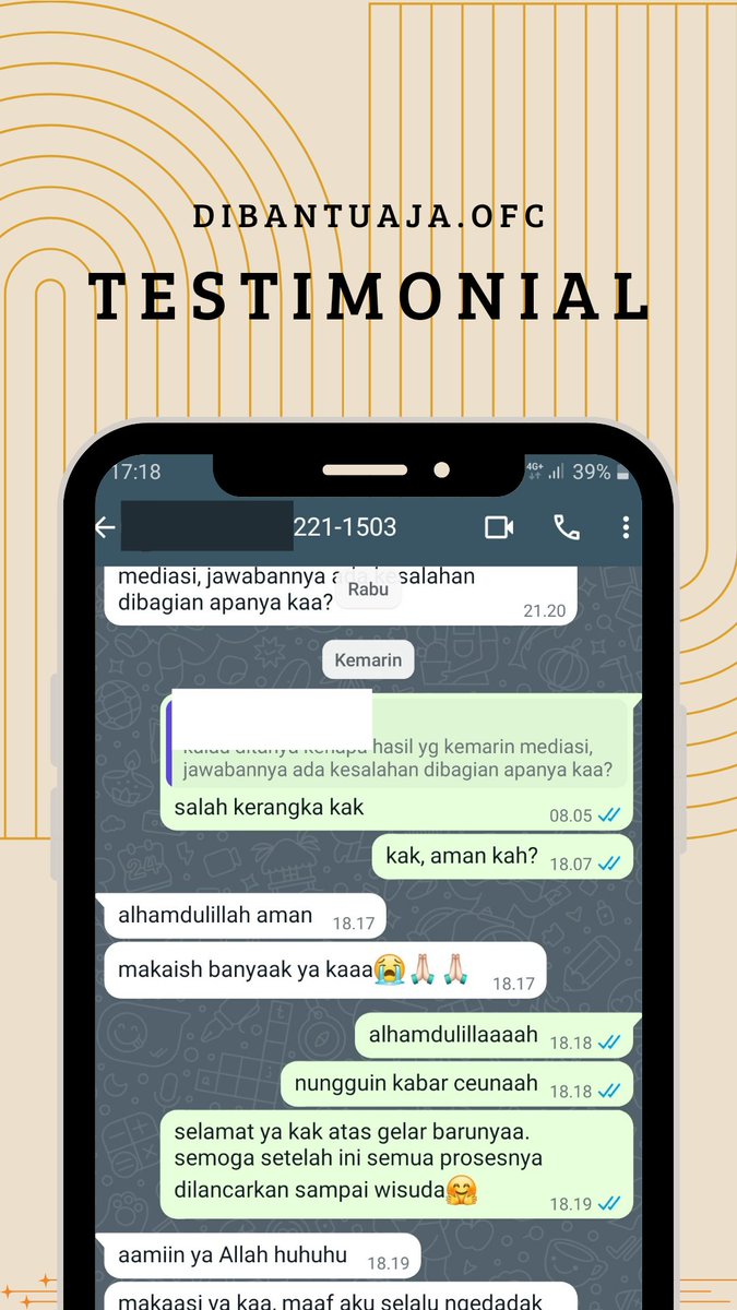 diniperpu's tweet image. bismillah, buat temen² yg butuh joki TA/skripsi/thesis/disertasi atau tugas²nya. bisa dm atau whatsapp yaaa. harga affordable bangeet dan trusted since 2020♡
ini beberapa testi yaa. nomer wa sudah tertera yaa
#jokitugas #Jokiskripsi #jokikuliah #zonauang