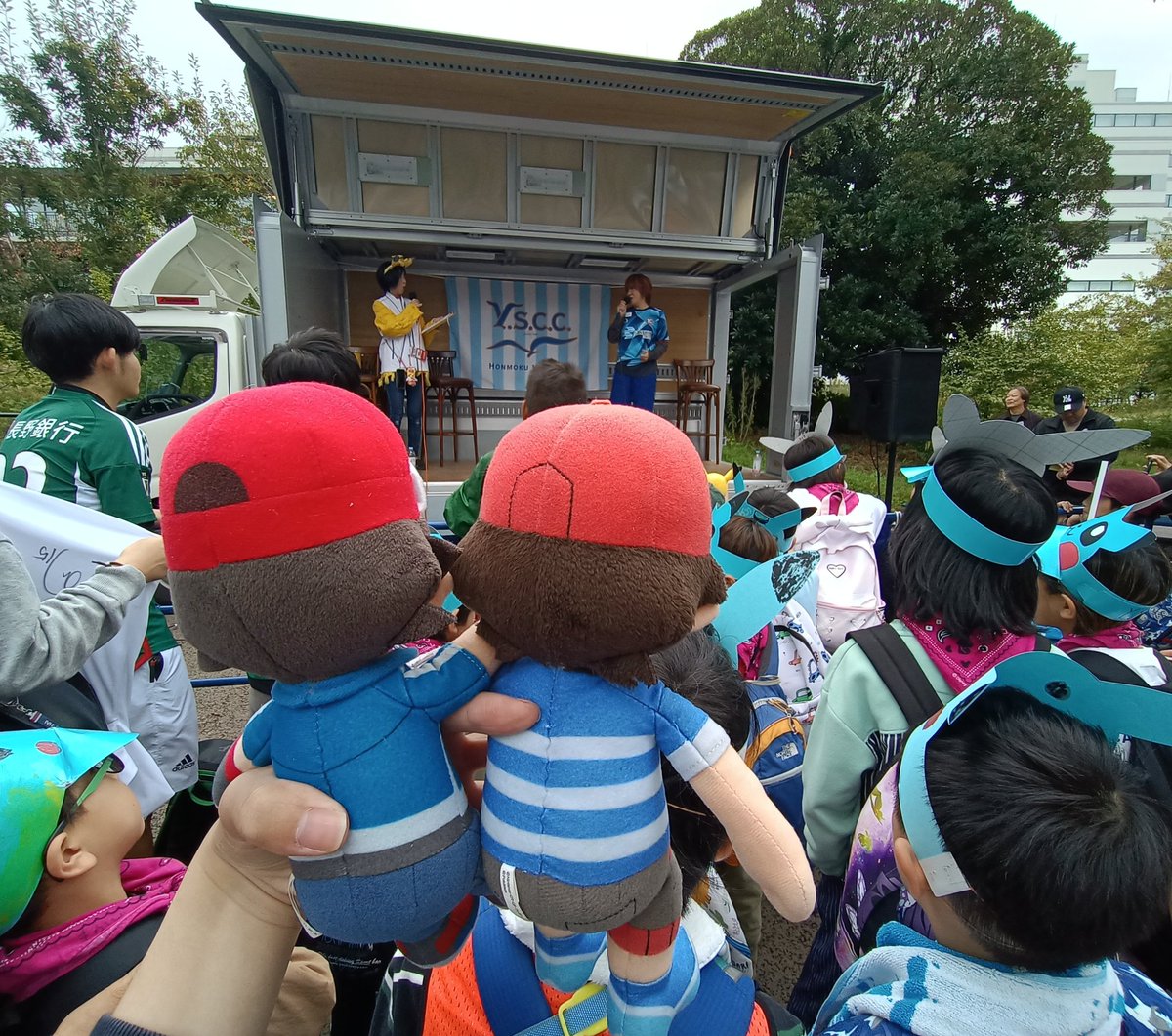 asumiyareia's tweet image. 松本梨香さんトークショーを見てきました！ (まさかの撮影可)
サトシぬいぐるみを連れて行ったら周りの子どもたちにウケて良かったです。
 #アニポケ  #VSCC  #松本梨香