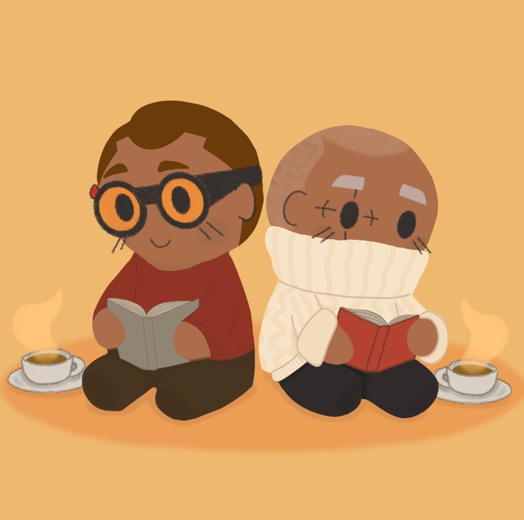 Lula_lovez's tweet photo. Tech with a book!
For #Techtober on insta!
Tech noticed that Cross was cold, so he gave him his sweater! 
#TheBadBatch #StarWars https://t.co/wfsNzvl7wN