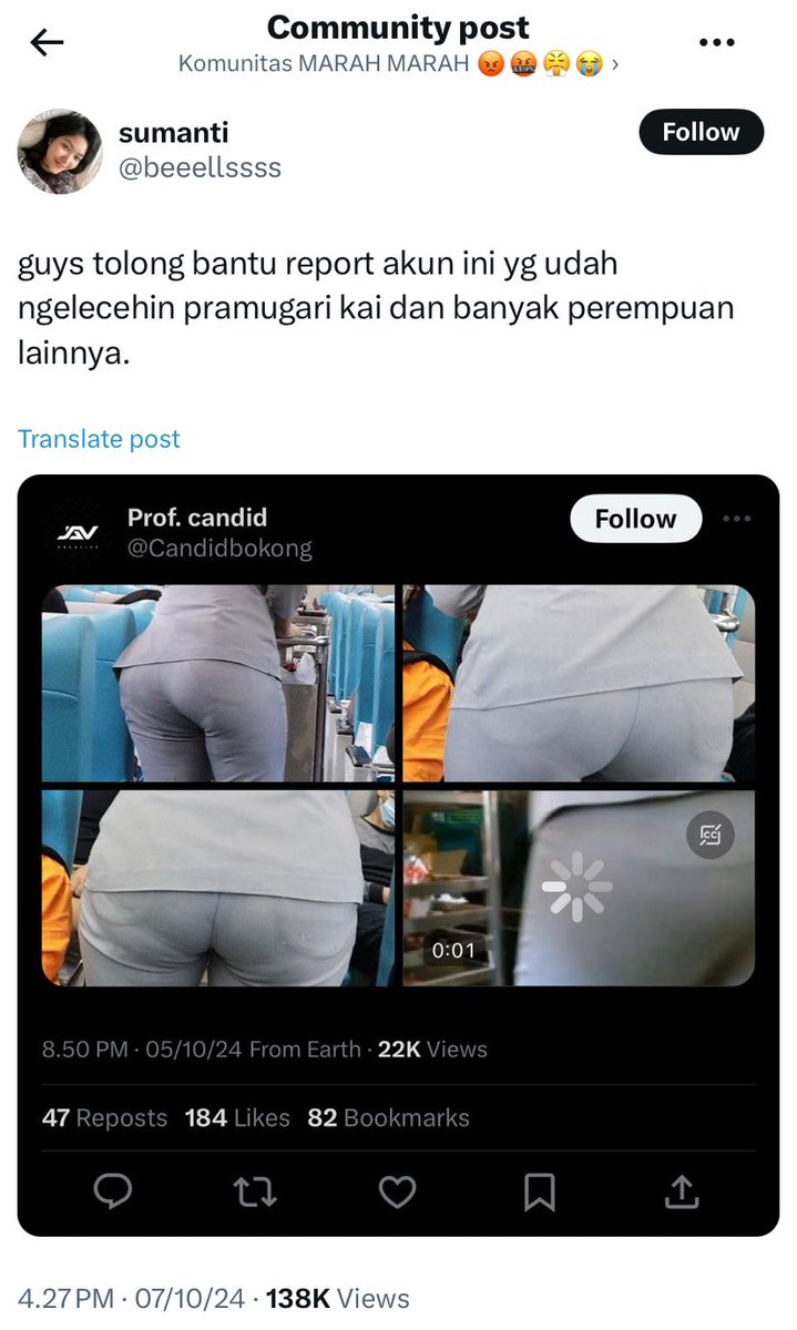 indonesian men outright go for femicide instead of being obnoxious online. accounts sharing molka pictures are an epidemic too in this country. so what's your point? stop comparing misogyny to make yourself feel better ffs.