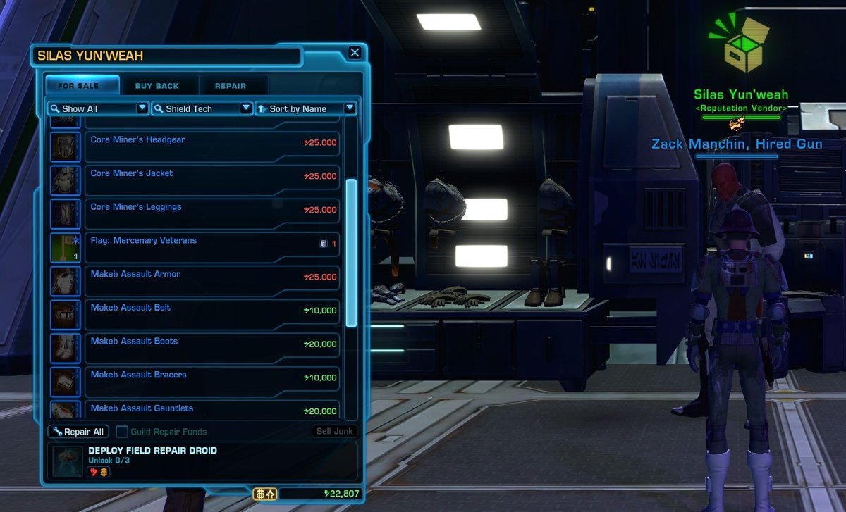 GeneralKhor's tweet photo. @swtorista Hi, here are some screenshots to help you:
1st: The Imperial CZ-198 vendor is the Ordnance Acquisitions Officer

2nd: The Core Miner and Makeb Assault sets require the reputation from the Makeb Imperial Forces

3rd: The KX7 Recon Walker is obtained on the Imperial side https://t.co/62l3BfF9wg