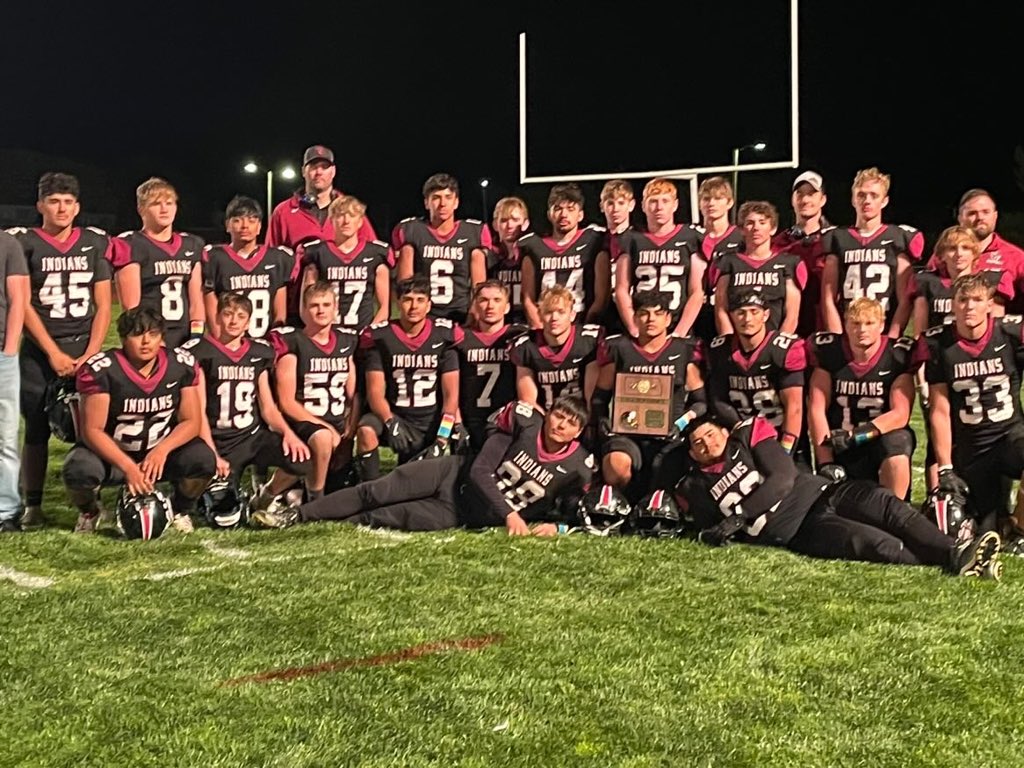 Leoti-Wichita County (8M-DI) takes their district with a win over Ellis tonight. The Indians are coached by Brant Douglas. #sportsinkansas