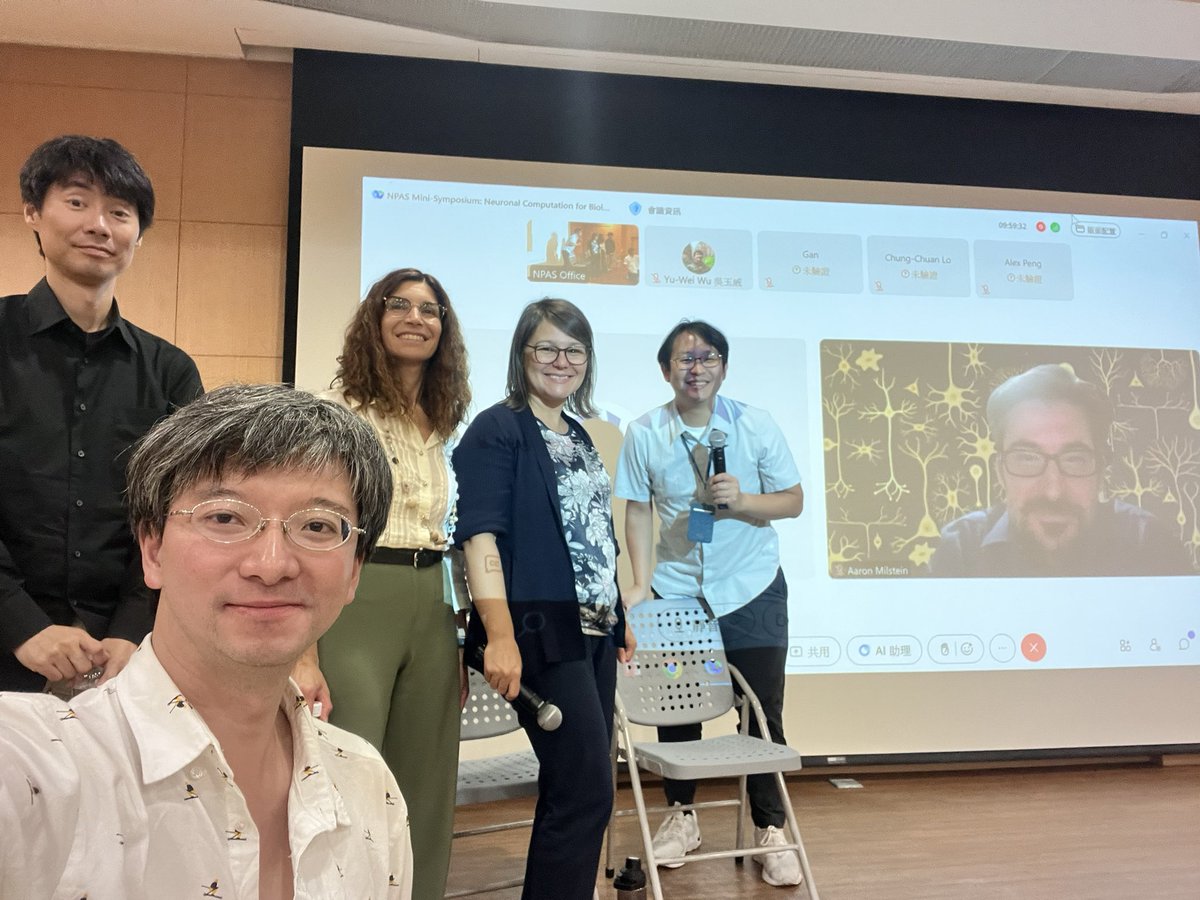 hiallen72's tweet image. Fulfilling day meeting & panel discuss. in Neuronal Computation for Biological & Artificial Intelligence in Taipei. Kudos to 5 oversea speakers & 80 attendees!
Had a strong sense we all now talk biology in light of computations. From Panelist - is there a Neuro-AI community yet?