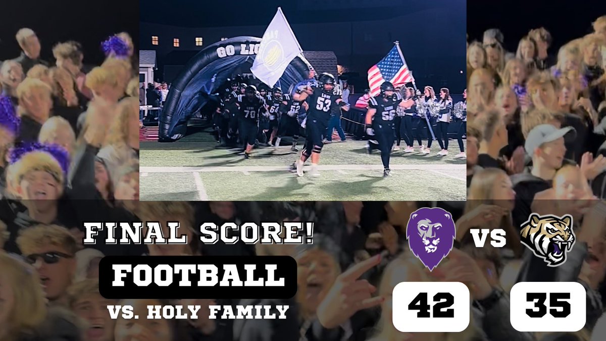 🏈A homecoming victory for Lion Football!! What night!