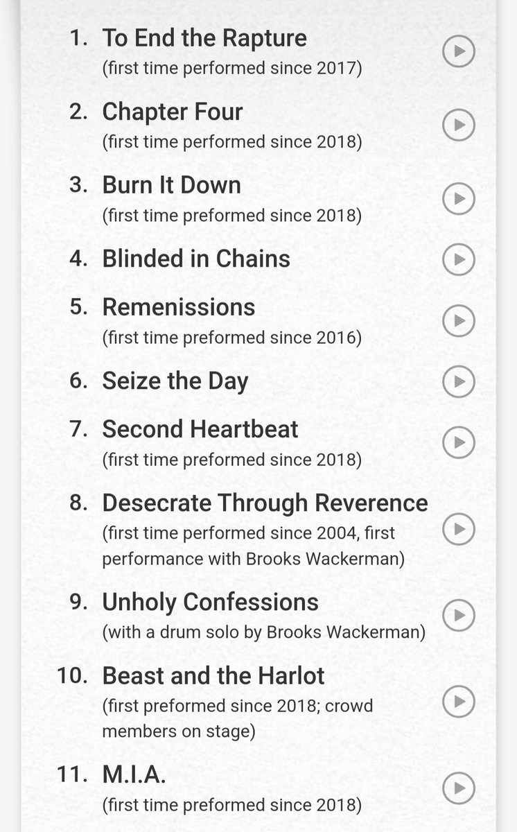EliiiMendez's tweet photo. guys???? this setlist??? EXCUSE ME https://t.co/aqRA82yABM