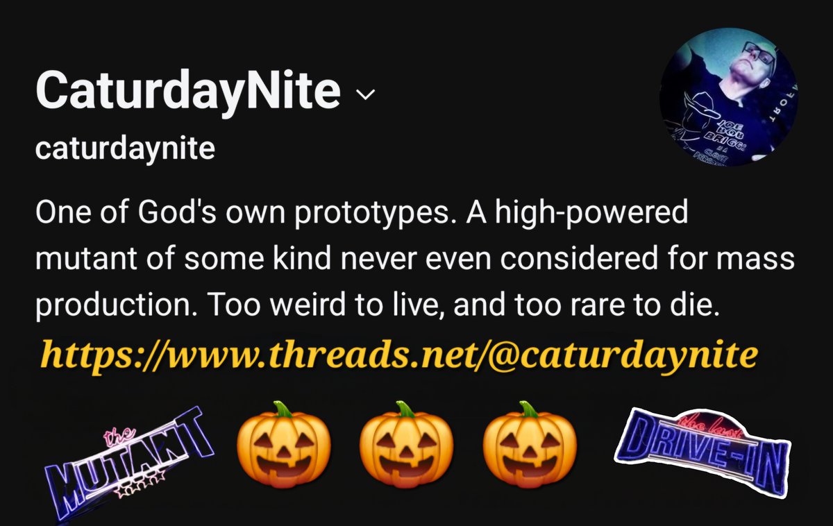 Fading fast after an early morninging day... but it has been a great night!
.
Reminder to find me here....
.
#TheLastDriveIn - #MutantFam - <a href="/therealjoebob/">Joe Bob Briggs</a> - <a href="/kinky_horror/">Diana “Darcy the Mail Ghoul” Prince 🎃💌</a> - <a href="/TheMutantFam/">The Mutant Fam</a> - #latenightwiththedevil