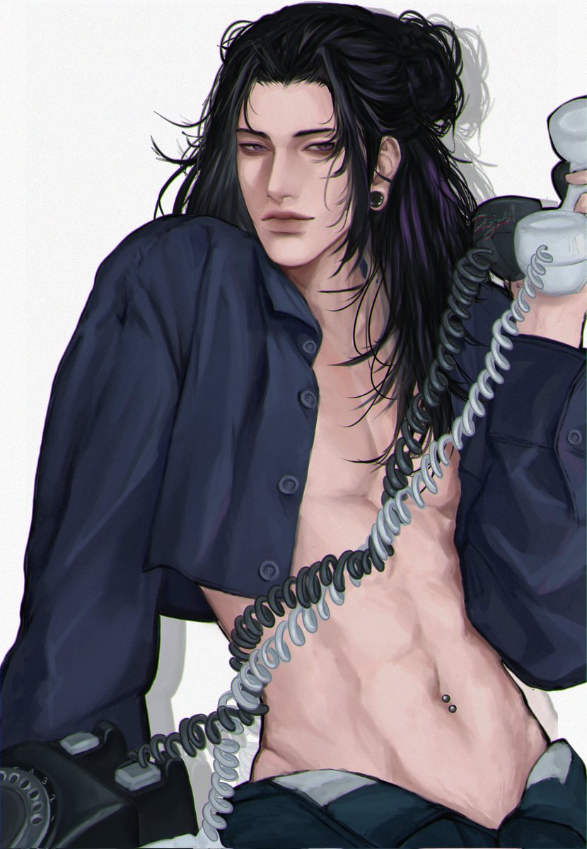 -"Hello?" 

📞📞📞 

 #SuguruGeto #fanart #art #JujutsuKaisen #digitalart #moots