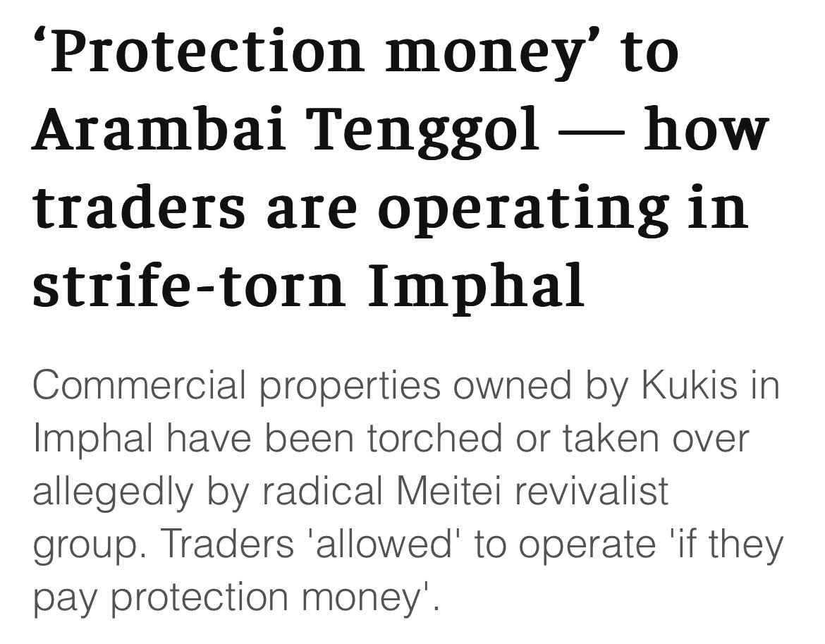 Labeling a rogue terrorist organisation which routinely engages in armed warfare, kidnapping, and extortion as a ‘socio-cultural’ group is one of the biggest jokes I have heard today. Do these Meitei propagandists really think they are fooling anybody? And now they are extending