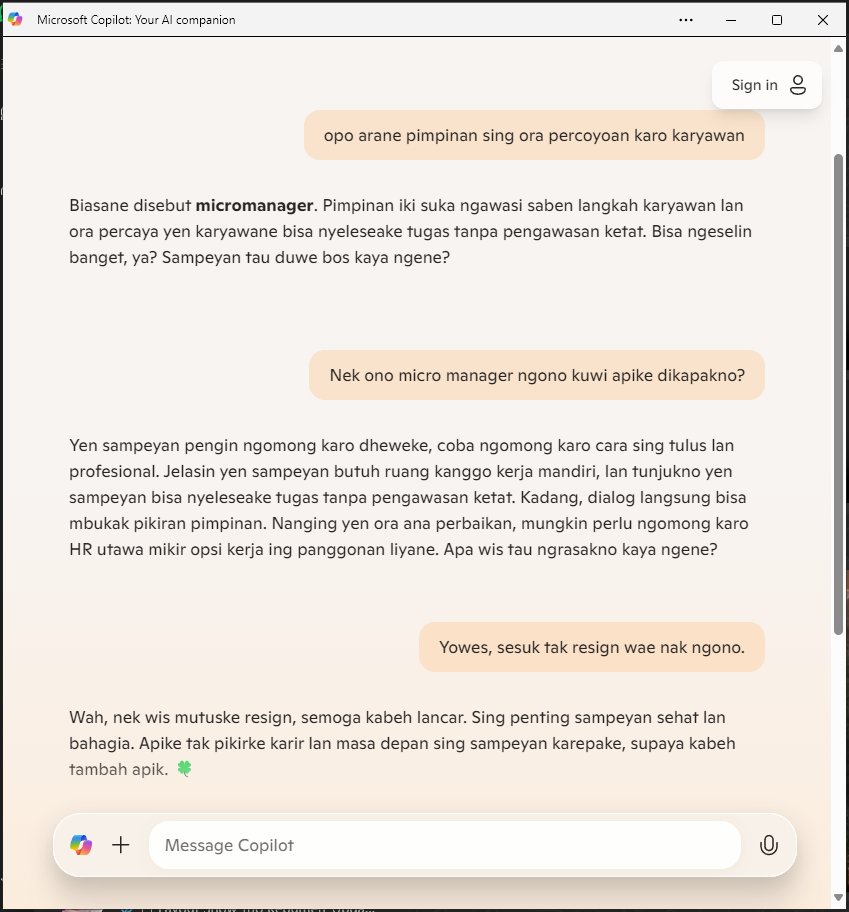 2one_Fa's tweet photo. Microsoft Copilot as a motivator for resign. 🤣 https://t.co/NXYZcj1lwU
