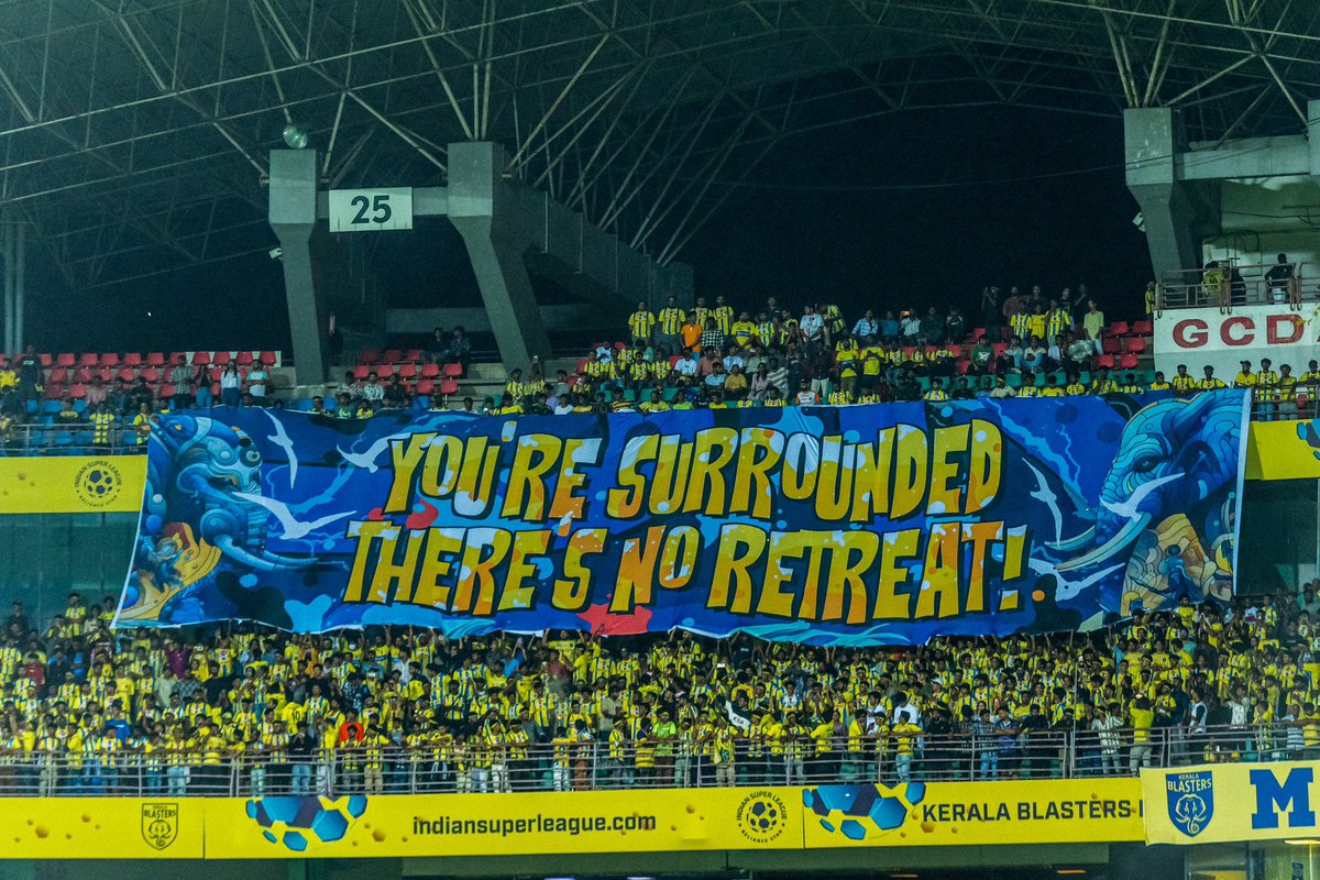 KeralaBlasters's tweet image. We heard you from the first minute to the last.

We never take your support for granted 💛

#KeralaBlasters #KBFC #YennumYellow