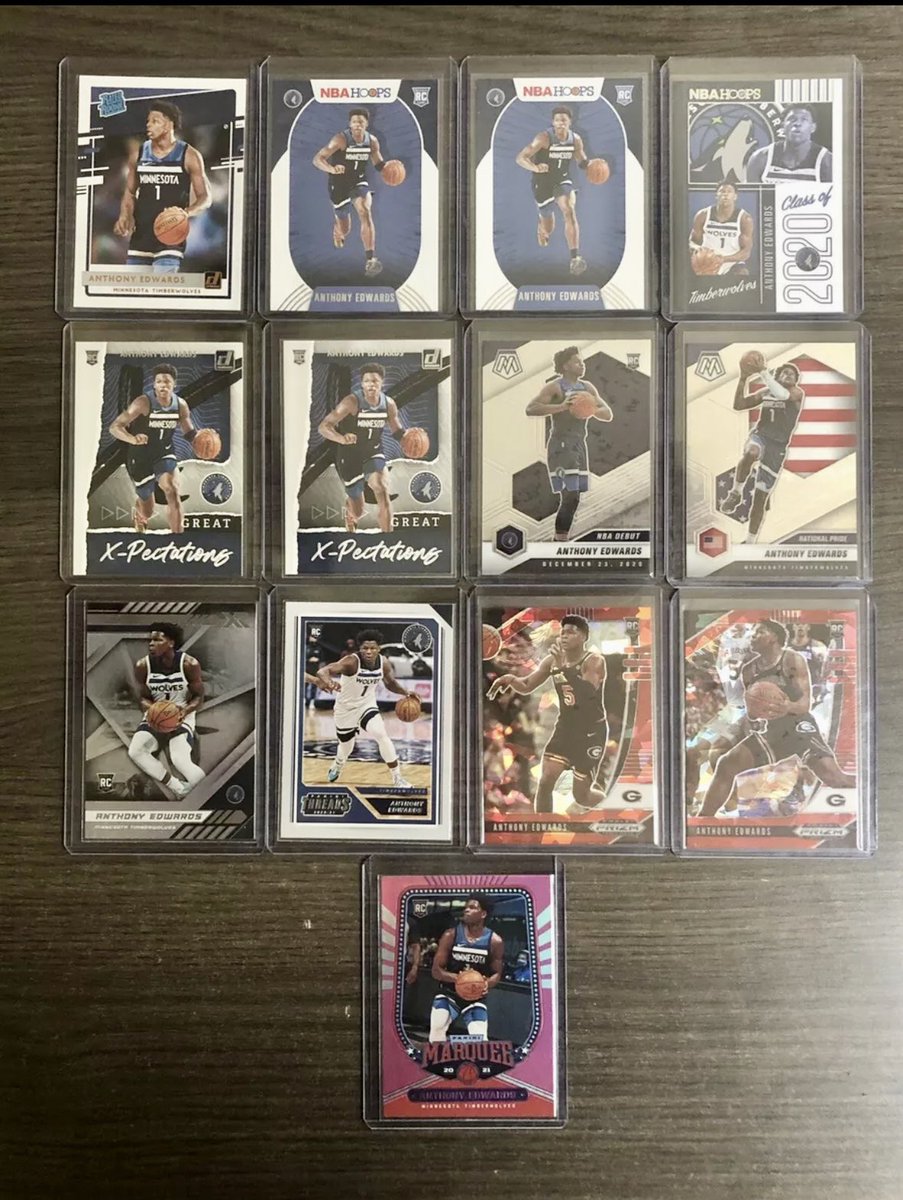 pnwcards's tweet photo. Anthony Edwards RC Lot
$60 shipped

@HobbyConnector @CardboardEchoes @sports_sell #TheHobby https://t.co/wgsVAxPofg
